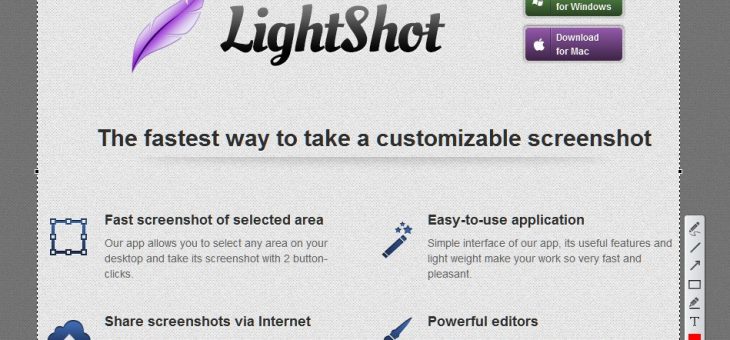 แนะนำโปรแกรมจับภาพหน้าจอ lightshot